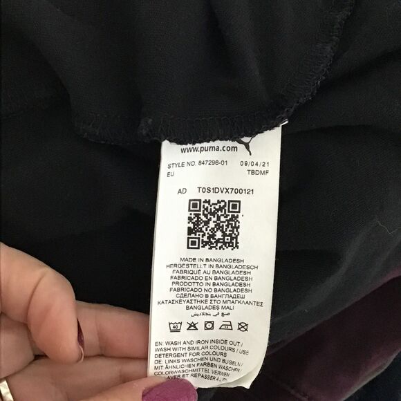 Puma Vintage Black Graphic Tee XL - Picture 9 of 9